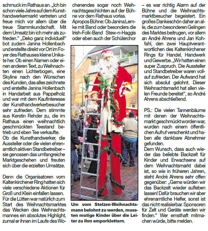 Umschaubericht Weihnachtsmarkt 2017