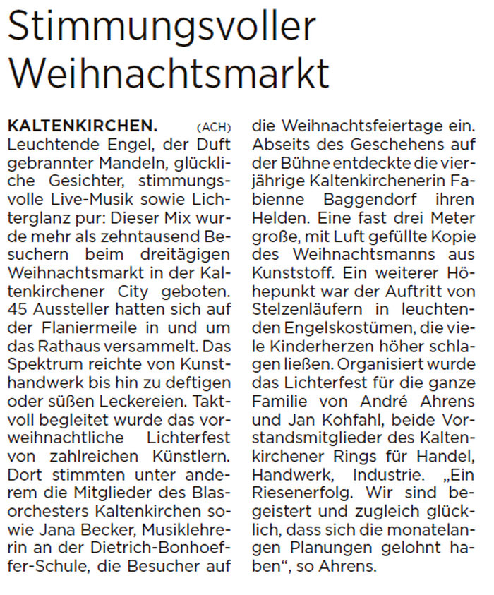 Nordexpressbericht 20.12.2017 zum Weihnachtsmarkt